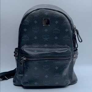 MCM small stark viestos coated canvas backpack